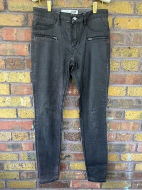 Joe Fresh Charcoal Coated Skinny Jeans Zipper Details - Size 8 (29” Waist)